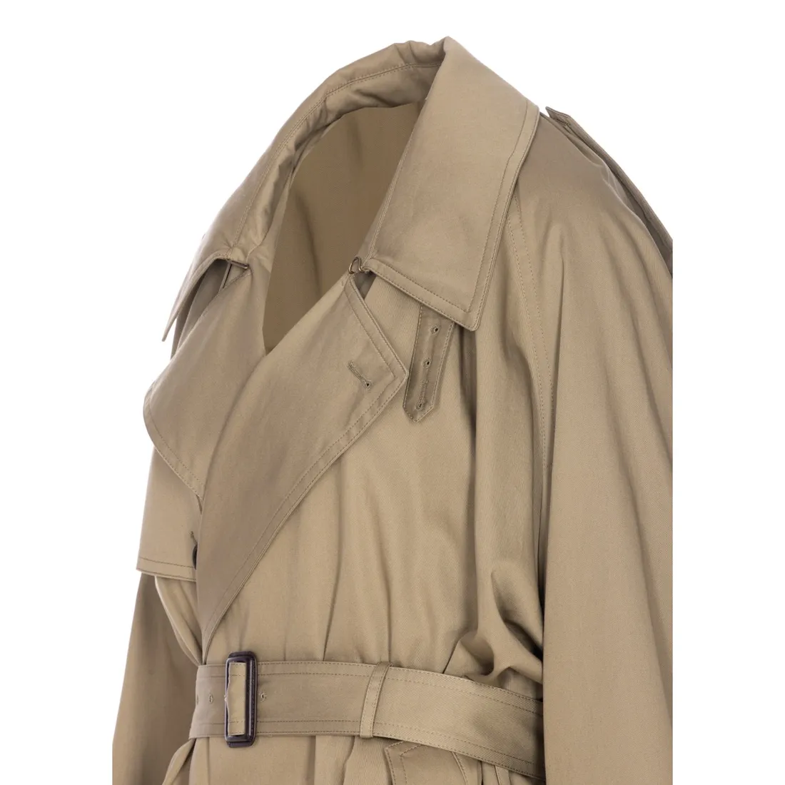 DRAPED NECK MIDI TRENCH 839117/TSP139772 | Bruna Rosso