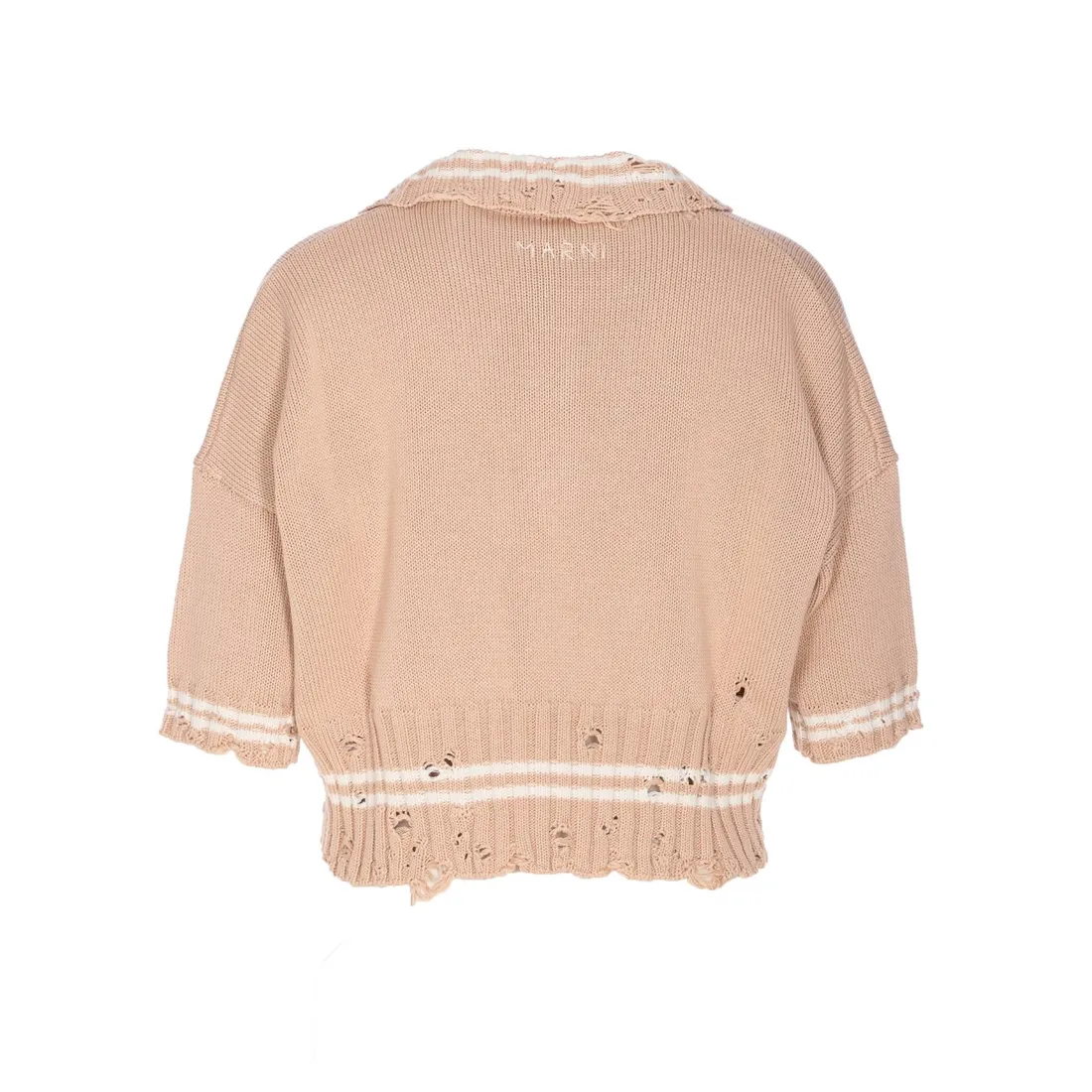 COTTON POLO SHIRT WITH MARNI SYMBOL EMBROIDERY - immagine 2