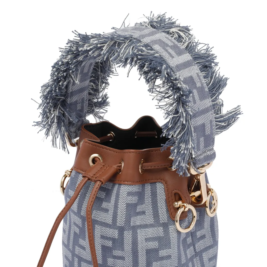 ハンドバッグ FENDI \"MON TRESOR\" BAG IN JACQUARD FF DENIM EFFECT Fendi Mon Tresor Minibag Jacquard FF Denim Effect Blue – LOZURI®