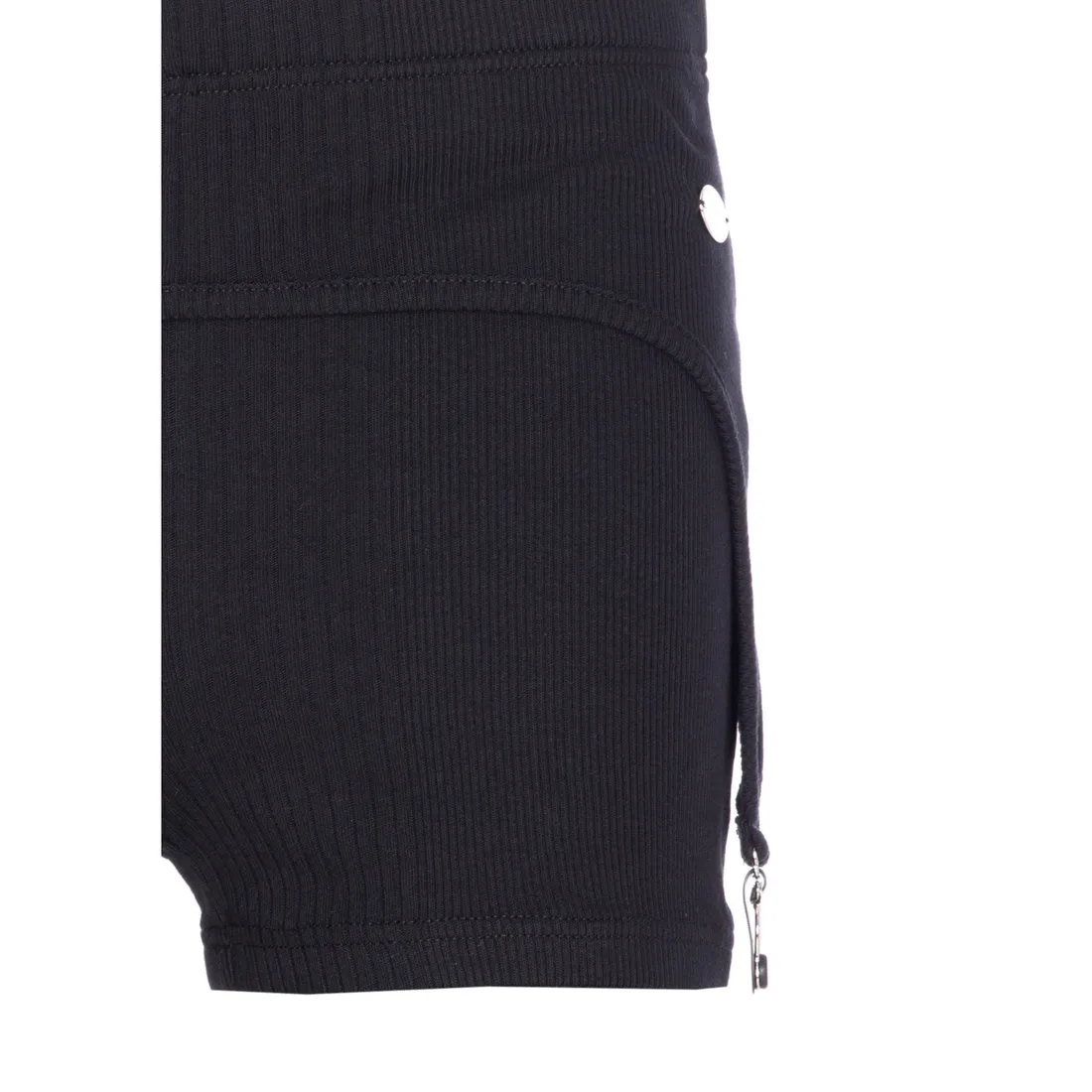 RIBBED MINI SHORTS WITH LINGERIE GARTER - immagine 4