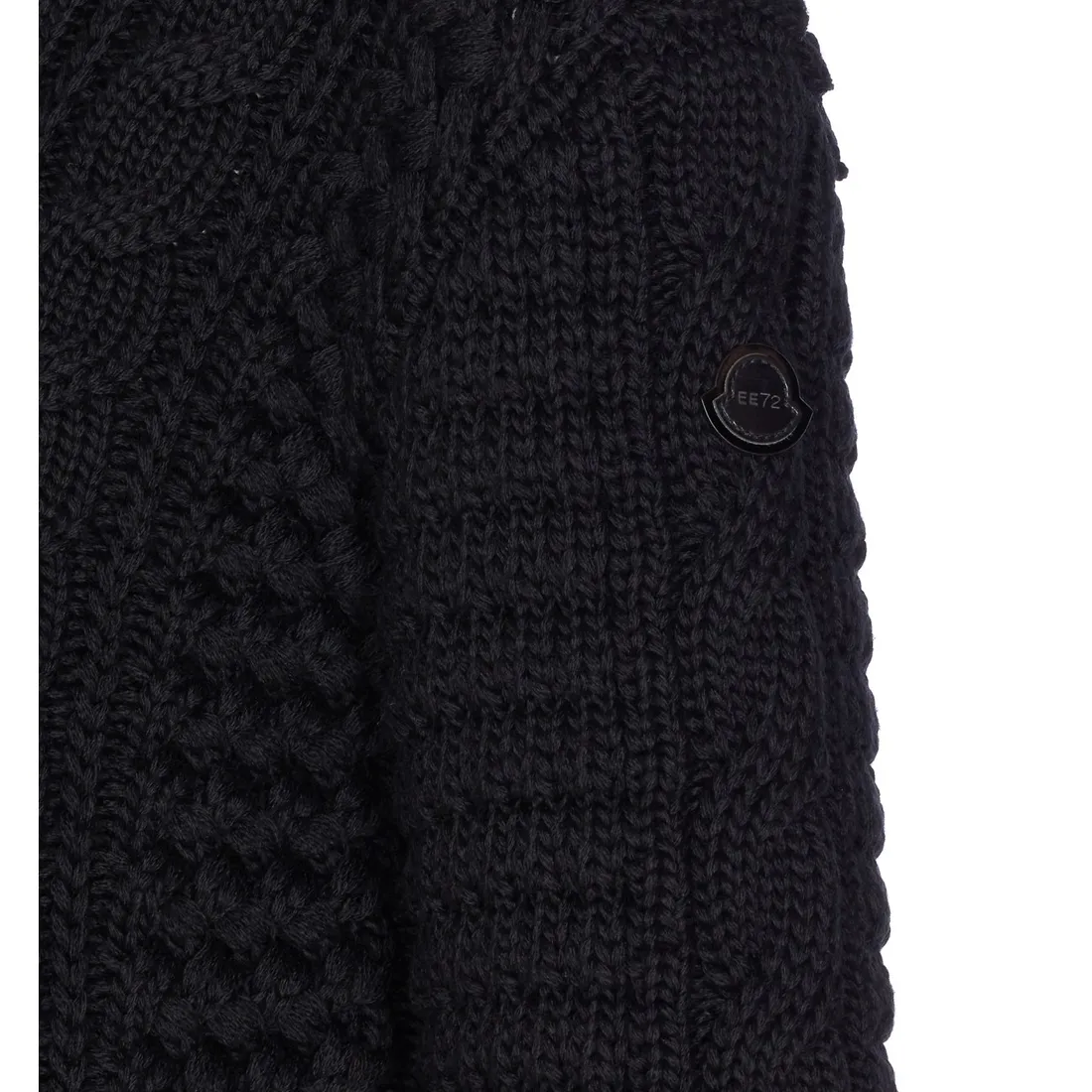MONCLER X EE72 BY EDWARD ENNINFUL LOGO T-NECK SWEATER - immagine 2