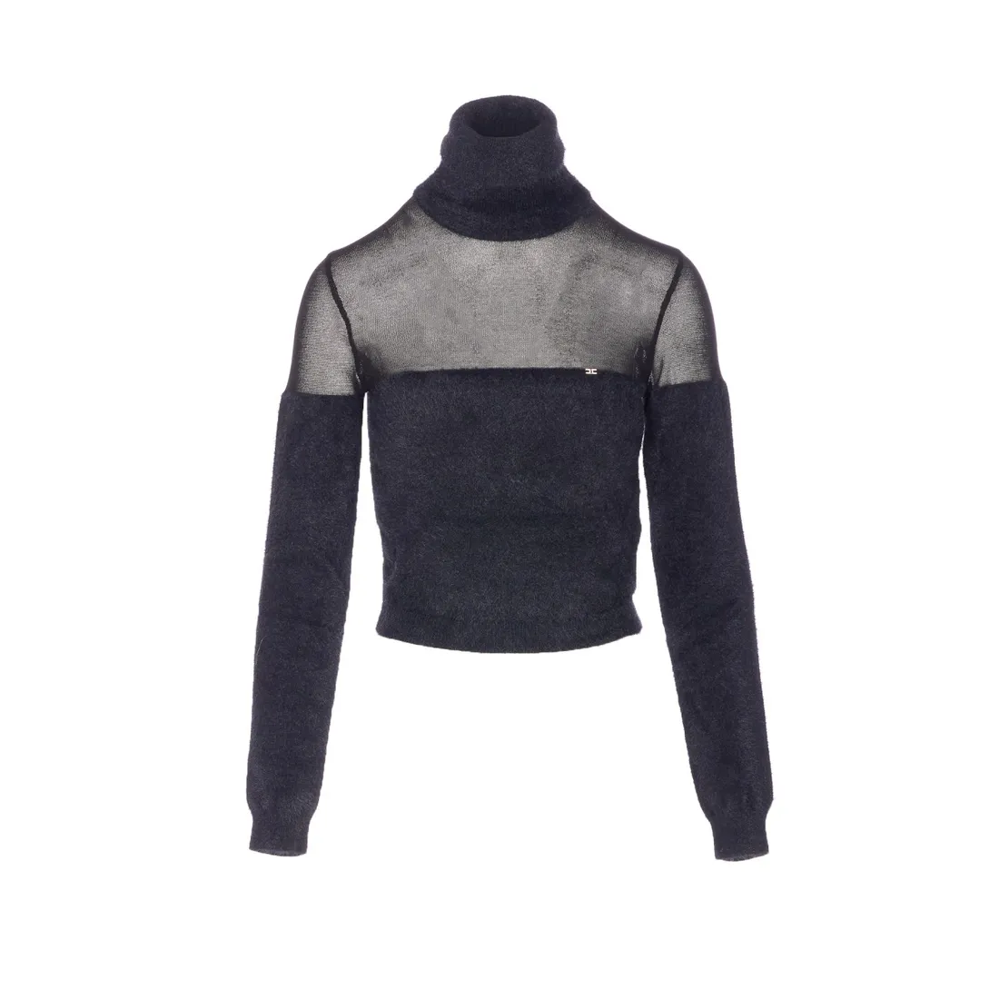 KNITTED TURTLENECK WITH JEWEL LOGO - immagine 1