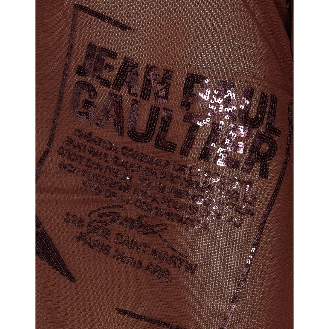 THE SHORT DRESS WITH EMBROIDERED GAULTIER JACQUARD LABEL - immagine 2