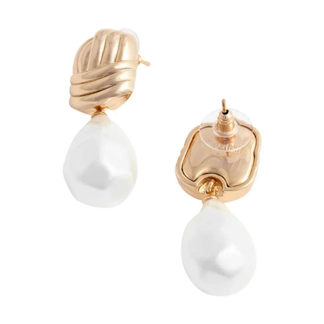 KNOT PEARL EARRINGS - immagine 2