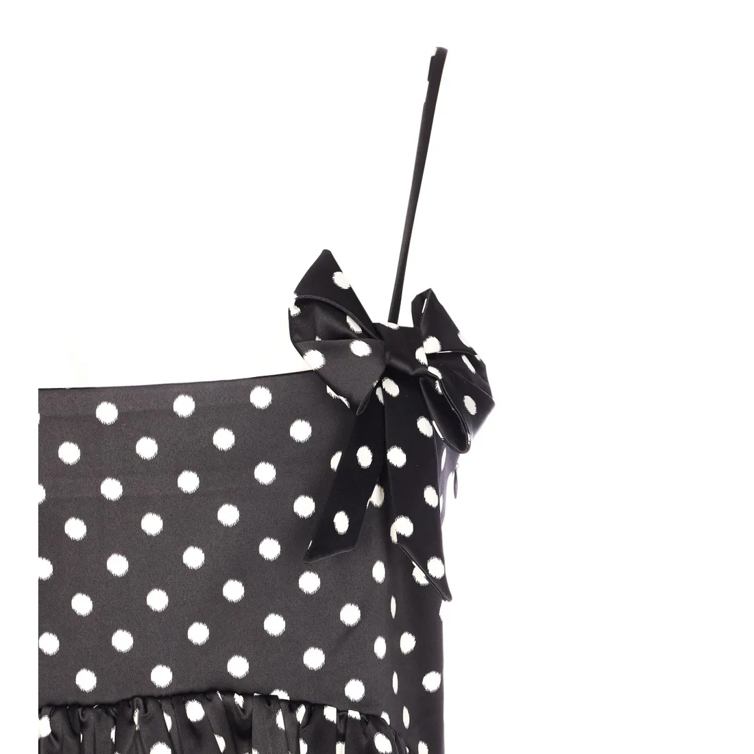 POLKA DOTS SATIN MINI DRESS - immagine 4