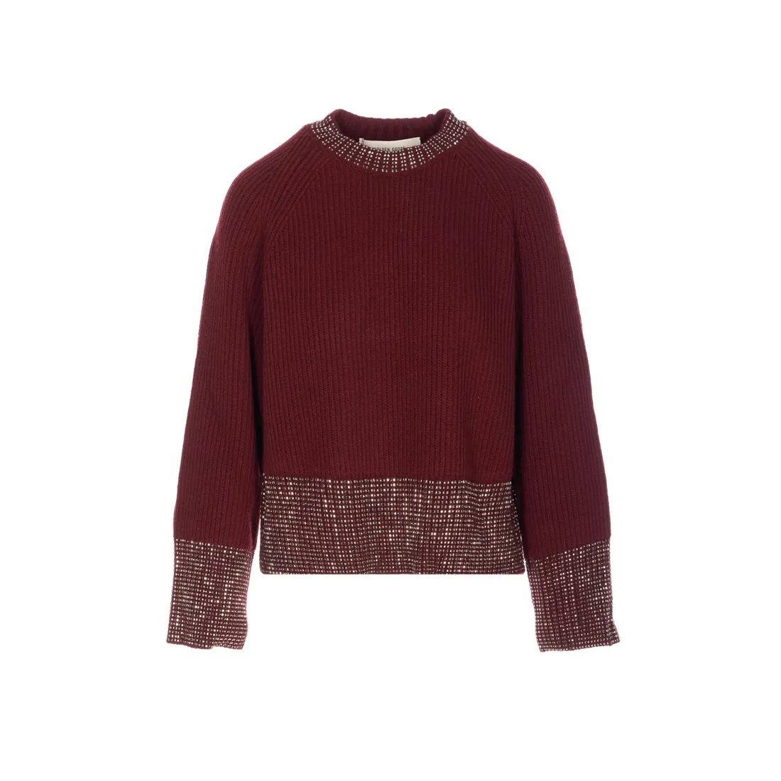 EMBROIDERED RHINESTONES SWEATER - immagine 1