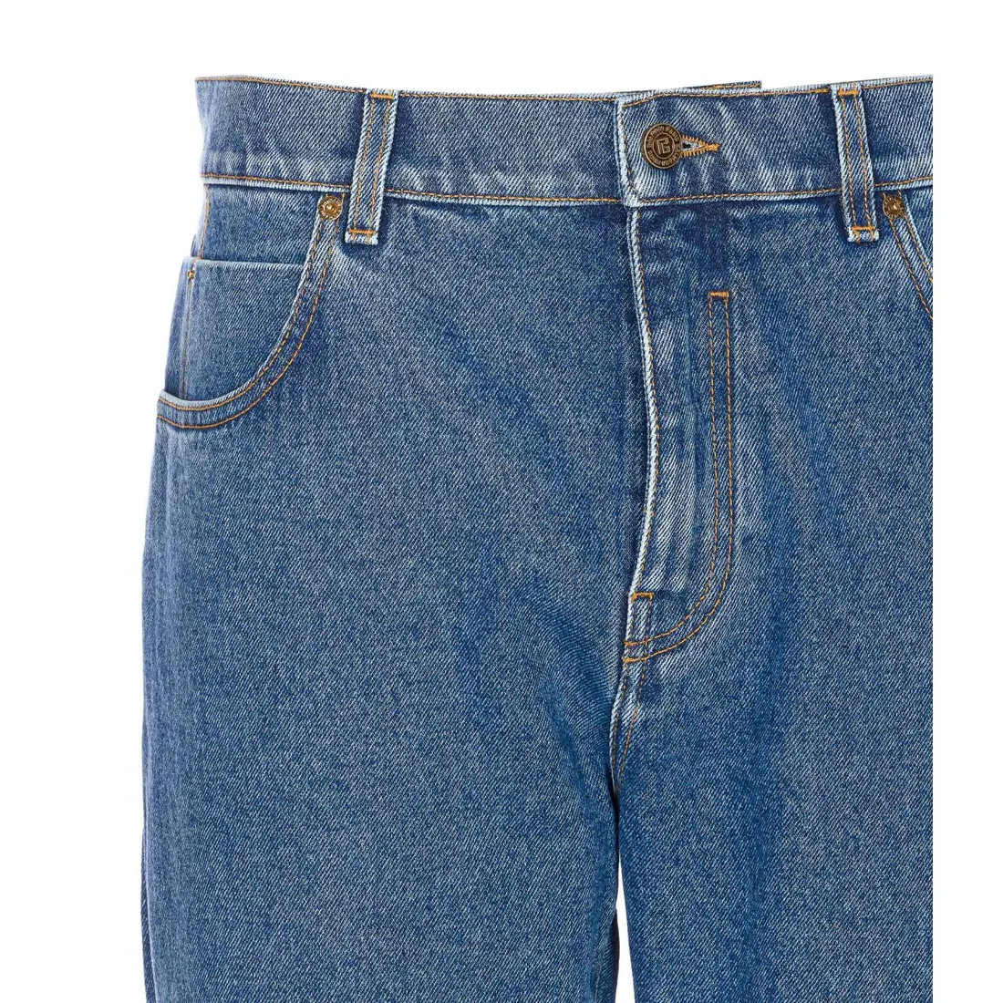 REGULAR DENIM PANTS WITH PB BALMAIN LOGO - immagine 4