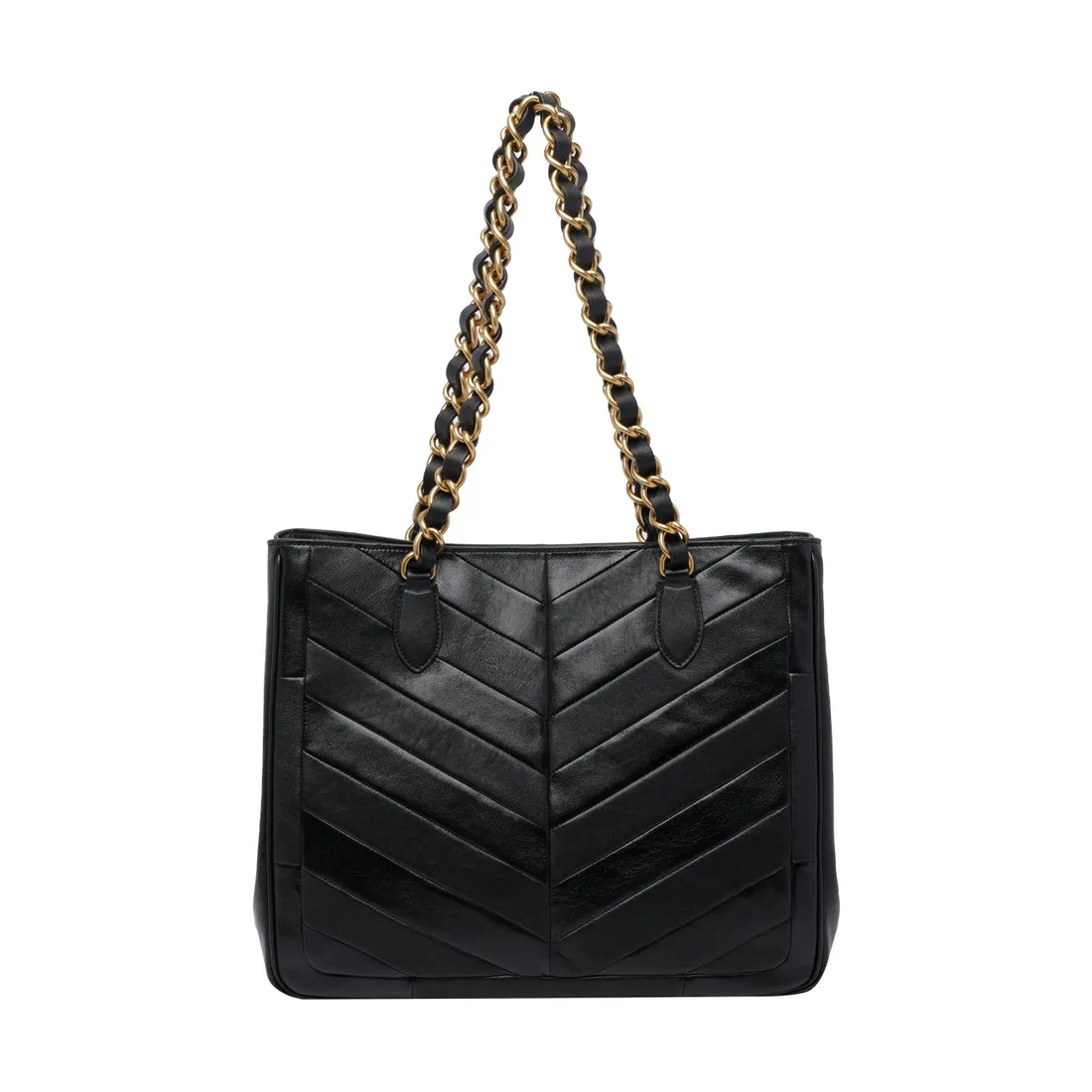 VALENTINO GARAVANI LASEINE CHEVRON MOTIF SHOPPING BAG - immagine 3
