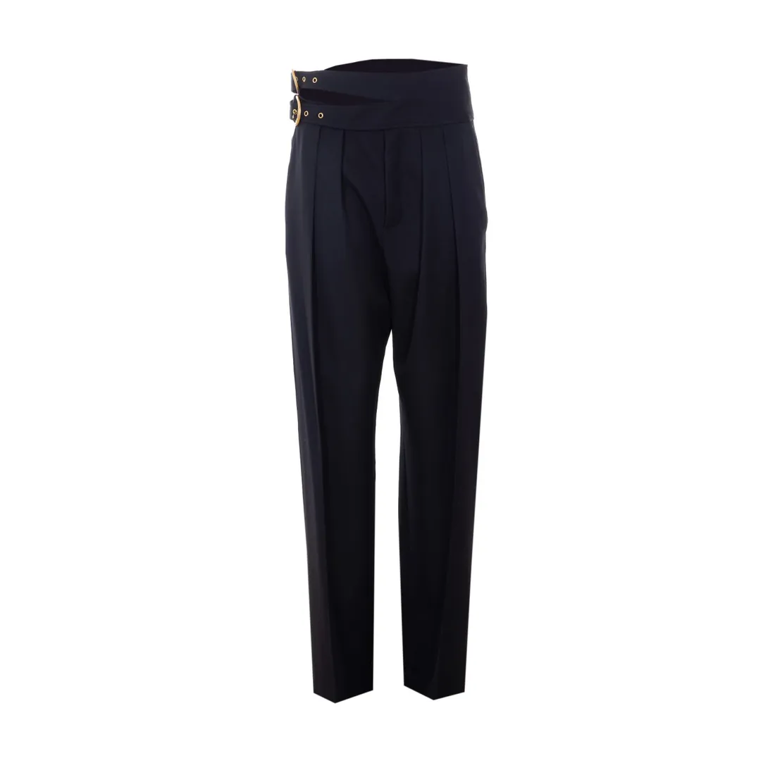 HIGH-RISE TAILORED PANTS IN WOOL GRAIN DE POUDRE - immagine 1