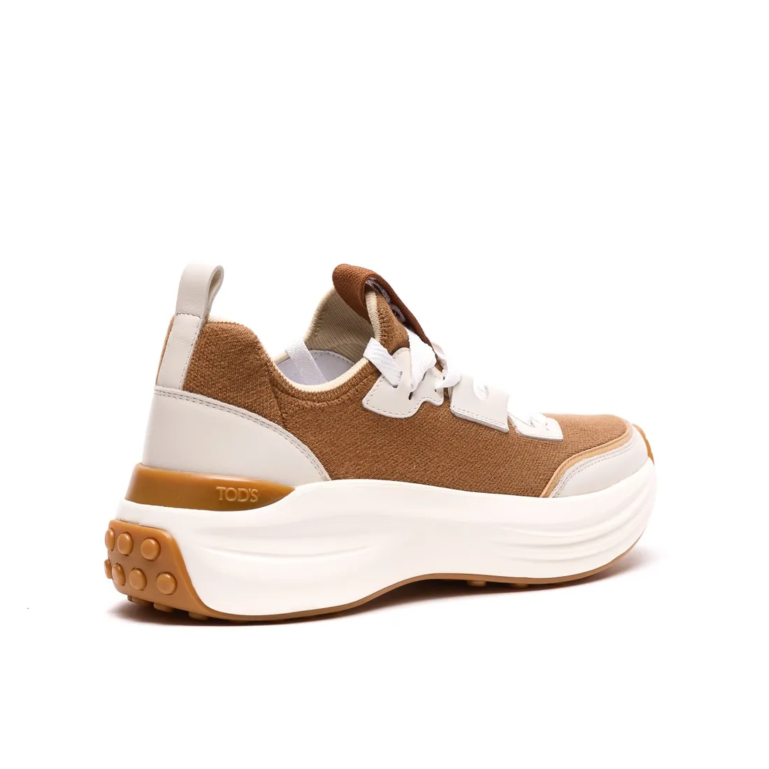 LEATHER AND FABRIC SNEAKERS - immagine 3
