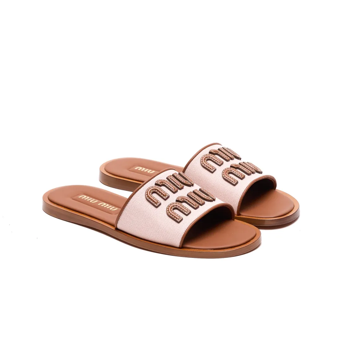 MIU MIU SLIDE SANDALS - immagine 2