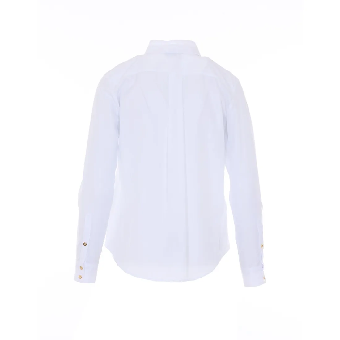 COTTON SHIRT WITH DOUBLE COLLAR AND EMBROIDERY - immagine 2