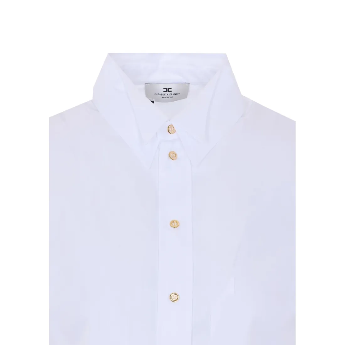 COTTON SHIRT WITH DOUBLE COLLAR AND EMBROIDERY - immagine 4