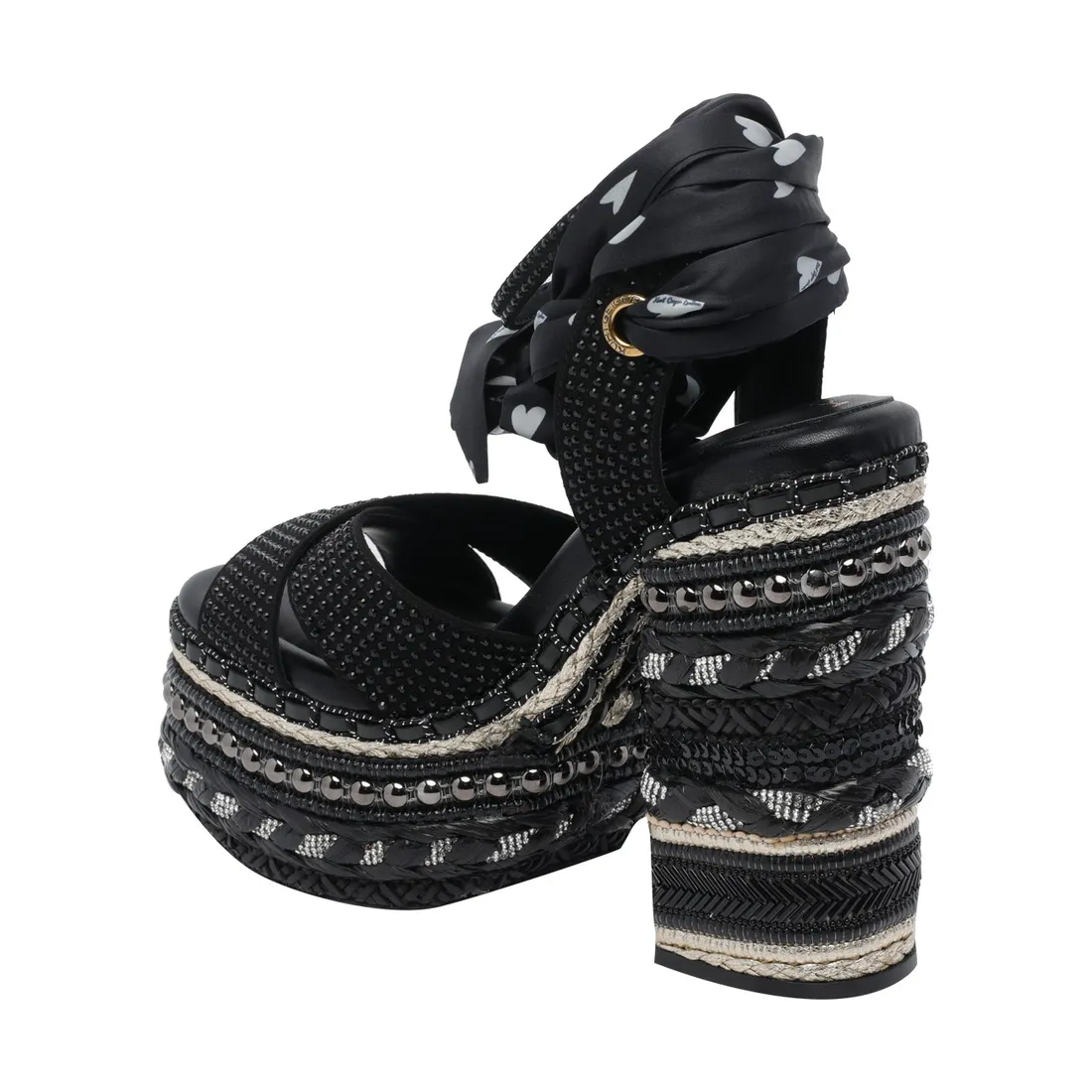 CHELSEA SCARF PLATFORM SANDALS - immagine 4