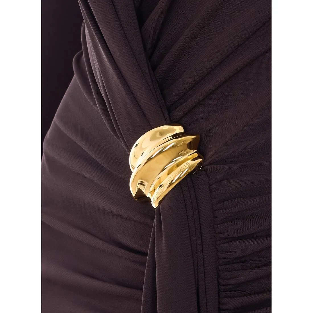 RED CARPET DRESS WITH JEWEL DETAIL - immagine 3