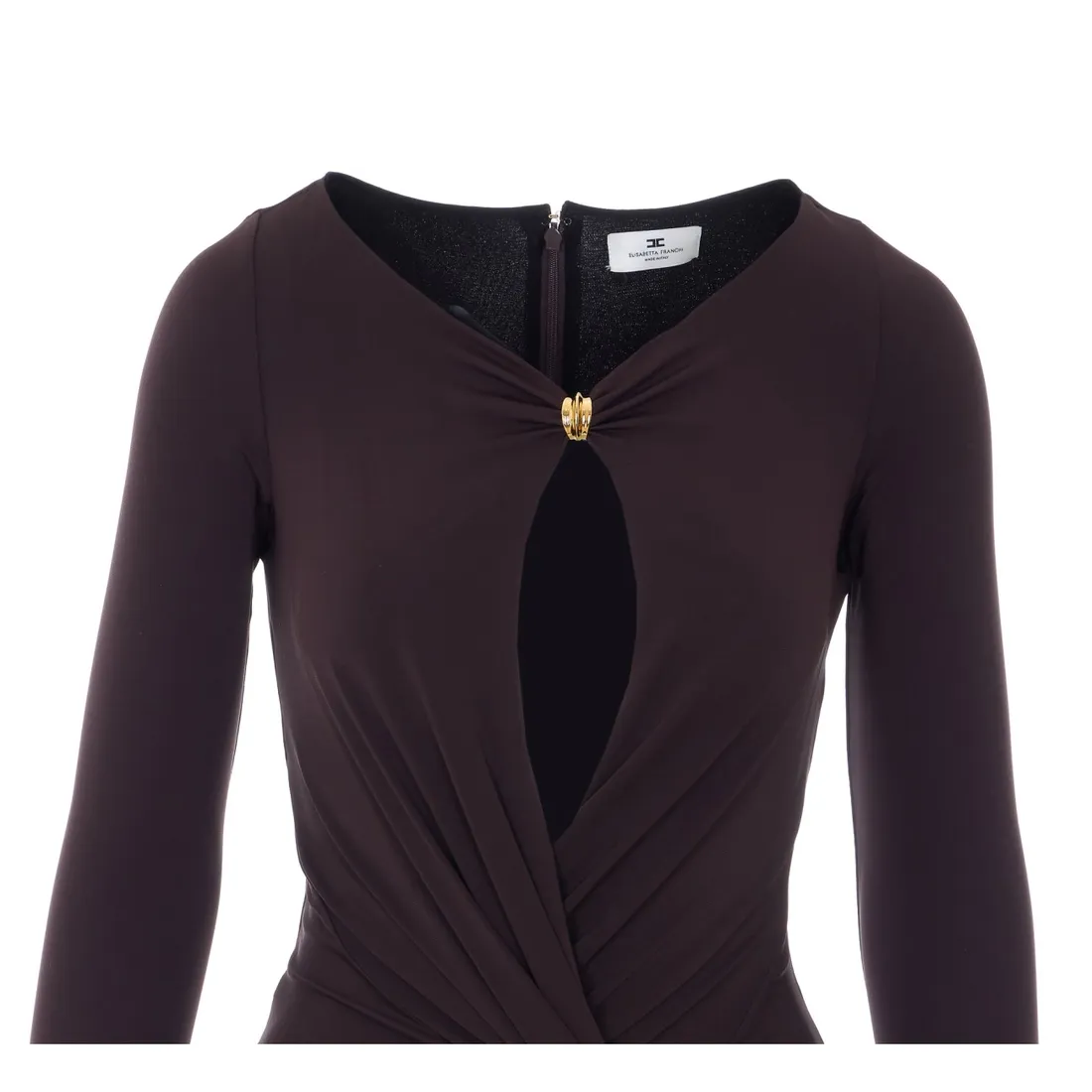 RED CARPET DRESS WITH JEWEL DETAIL - immagine 4