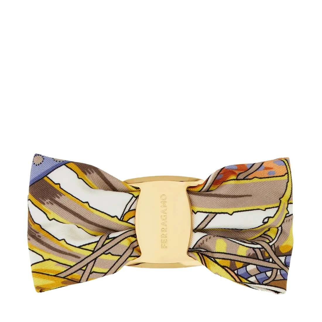 BOW HAIR CLIP WITH ROOSTER PATTERN - immagine 1