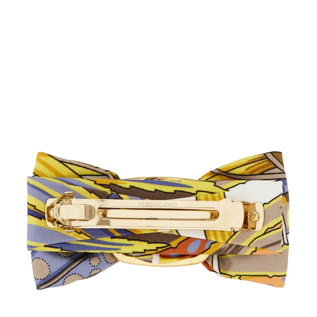 BOW HAIR CLIP WITH ROOSTER PATTERN - immagine 2