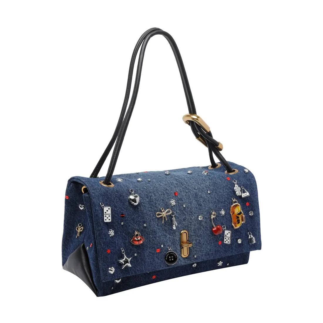 THE TRINKET CHARM DENIM DUAL SHOULDER BAG - immagine 2