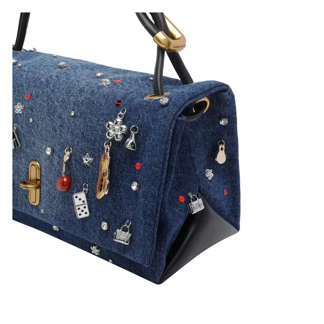 THE TRINKET CHARM DENIM DUAL SHOULDER BAG - immagine 4