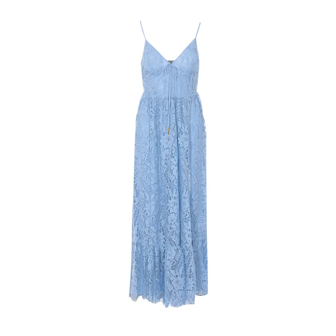 MAXI DRESS IN FLORAL LACE CORDED - immagine 1