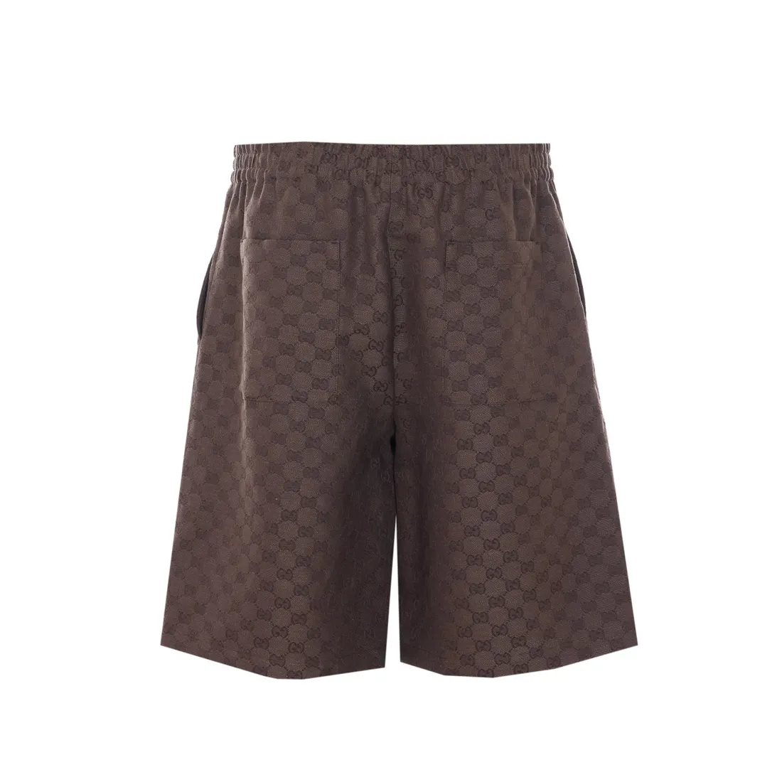 GG CANVAS LINEN BLEND SHORTS - immagine 3