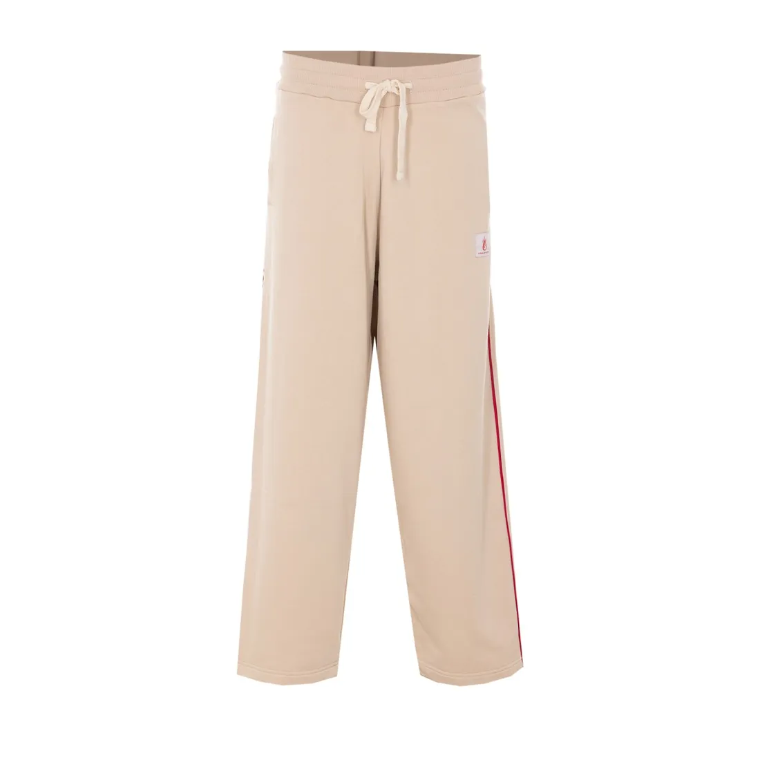 JOGGER PANTS WITH FLAME LOGO PATCH - immagine 1