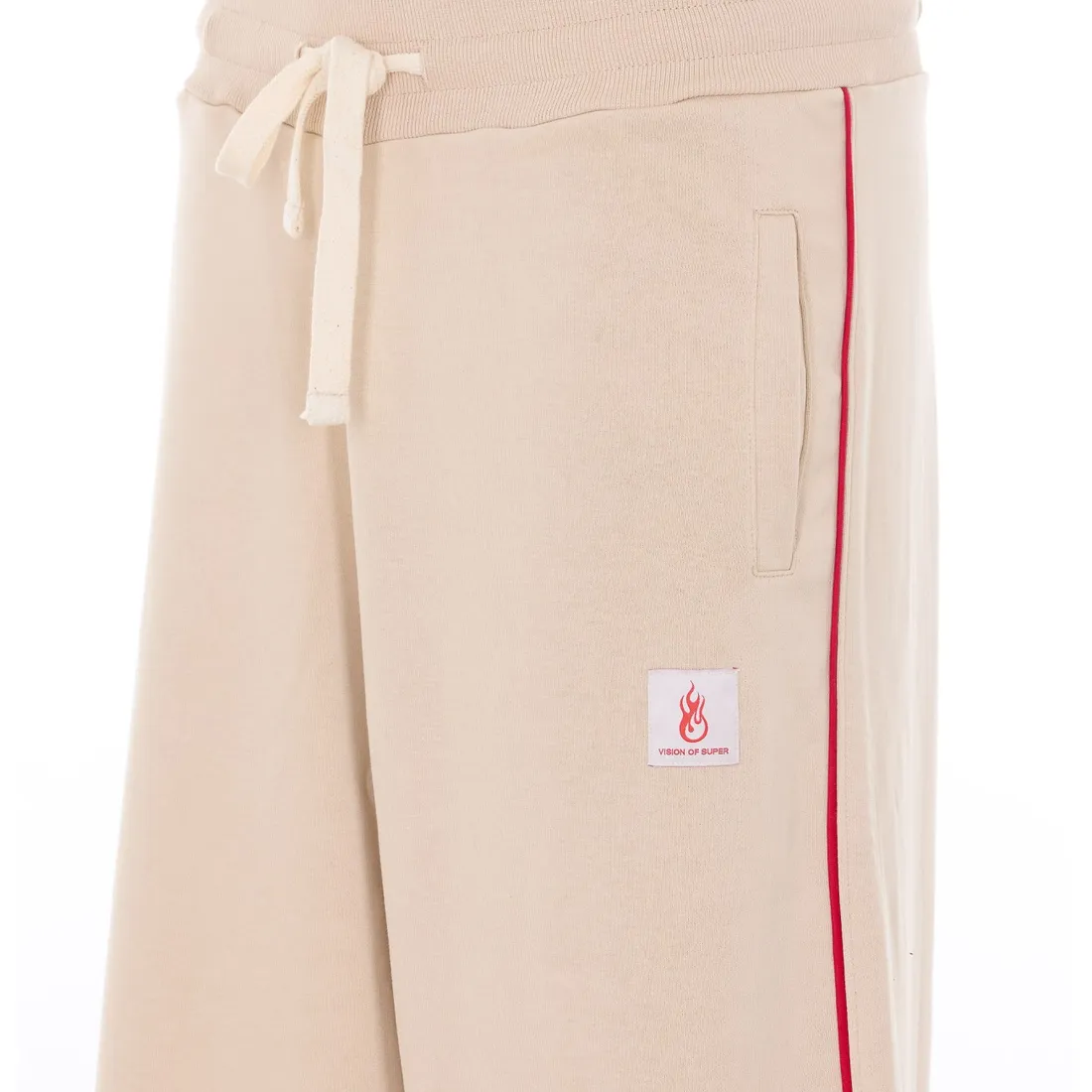 JOGGER PANTS WITH FLAME LOGO PATCH - immagine 2