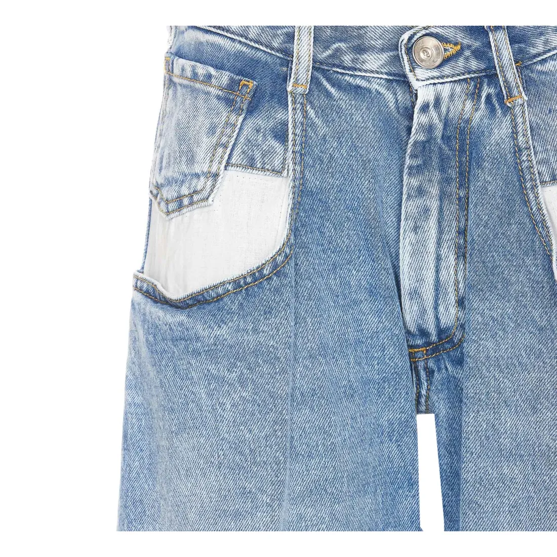STRAIGHT LEG JEANS WITH CONTRAST POCKET - immagine 4