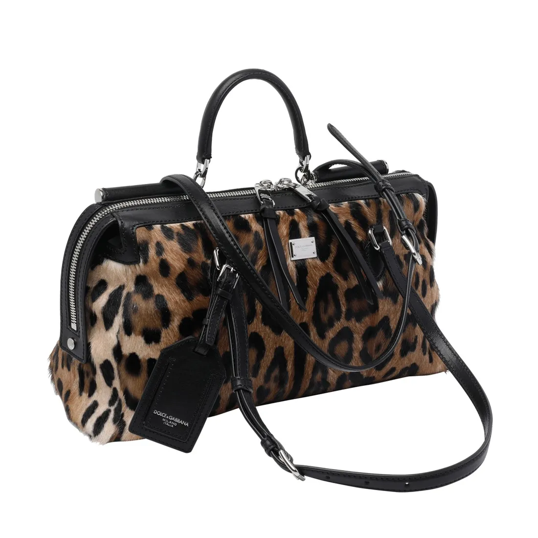 VITTORIA LEO PRINT HANDBAG - immagine 2
