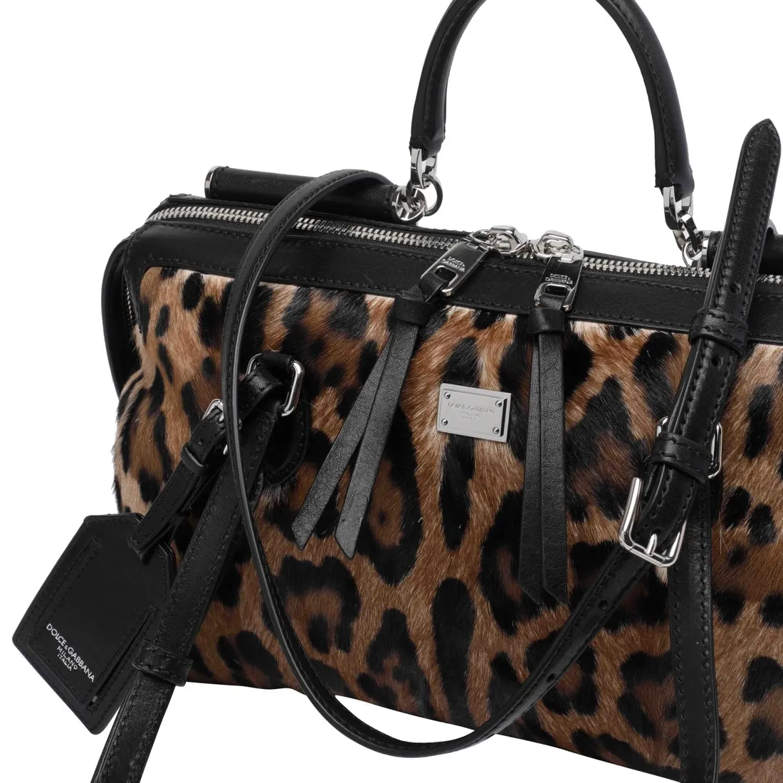 VITTORIA LEO PRINT HANDBAG - immagine 4