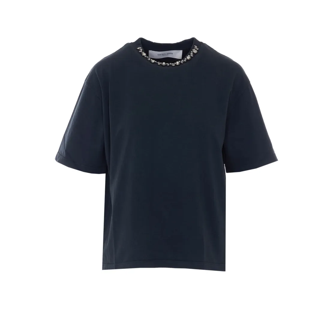 BOXY T-SHIRT WITH CRYSTALS - immagine 1