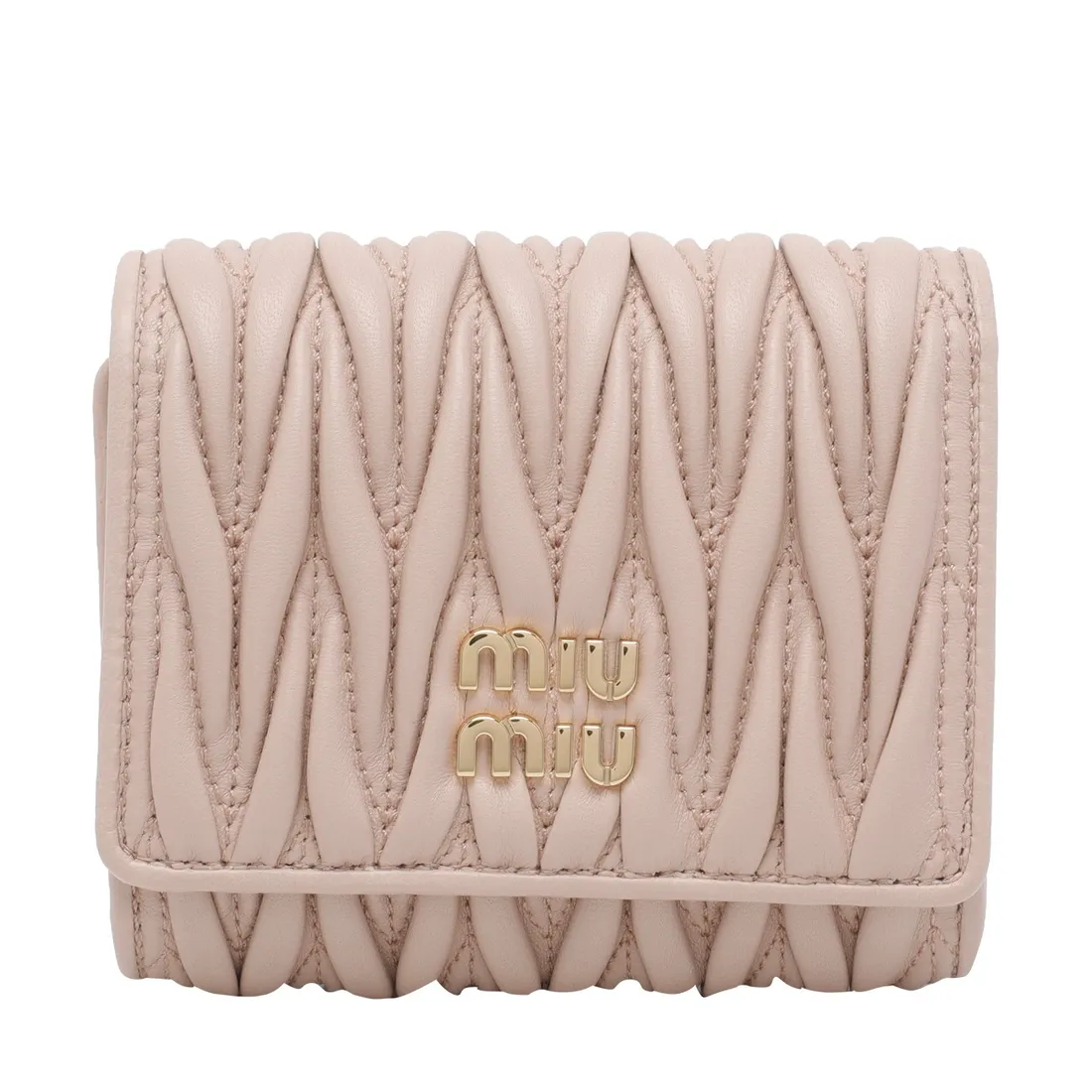 MIU MIU LOGO MATELASSE' WALLET - immagine 1