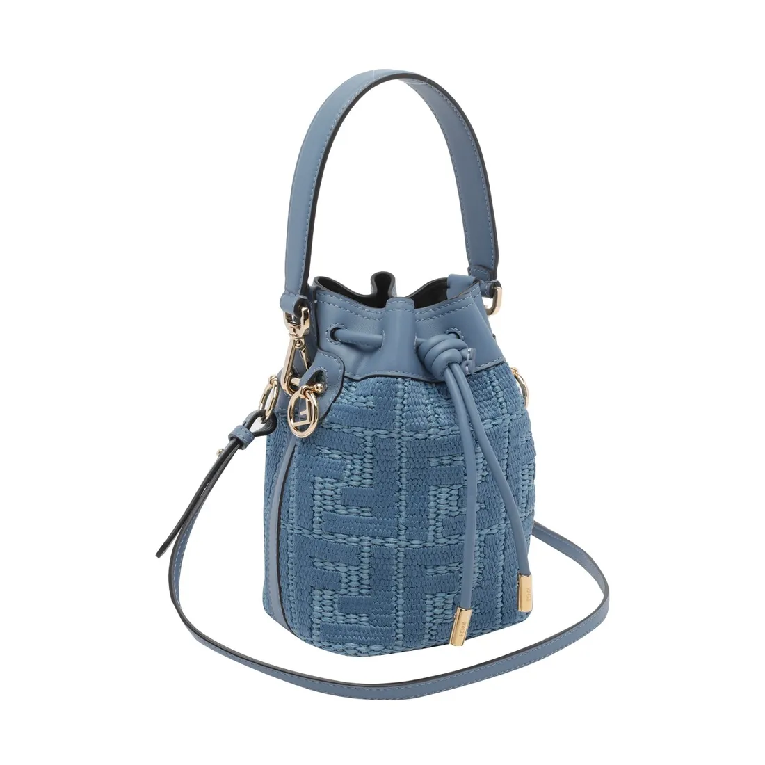 FENDI MON TRESOR MINI RAFIA BUCKET BAG - immagine 2