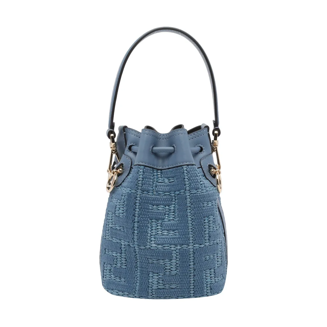 FENDI MON TRESOR MINI RAFIA BUCKET BAG - immagine 3