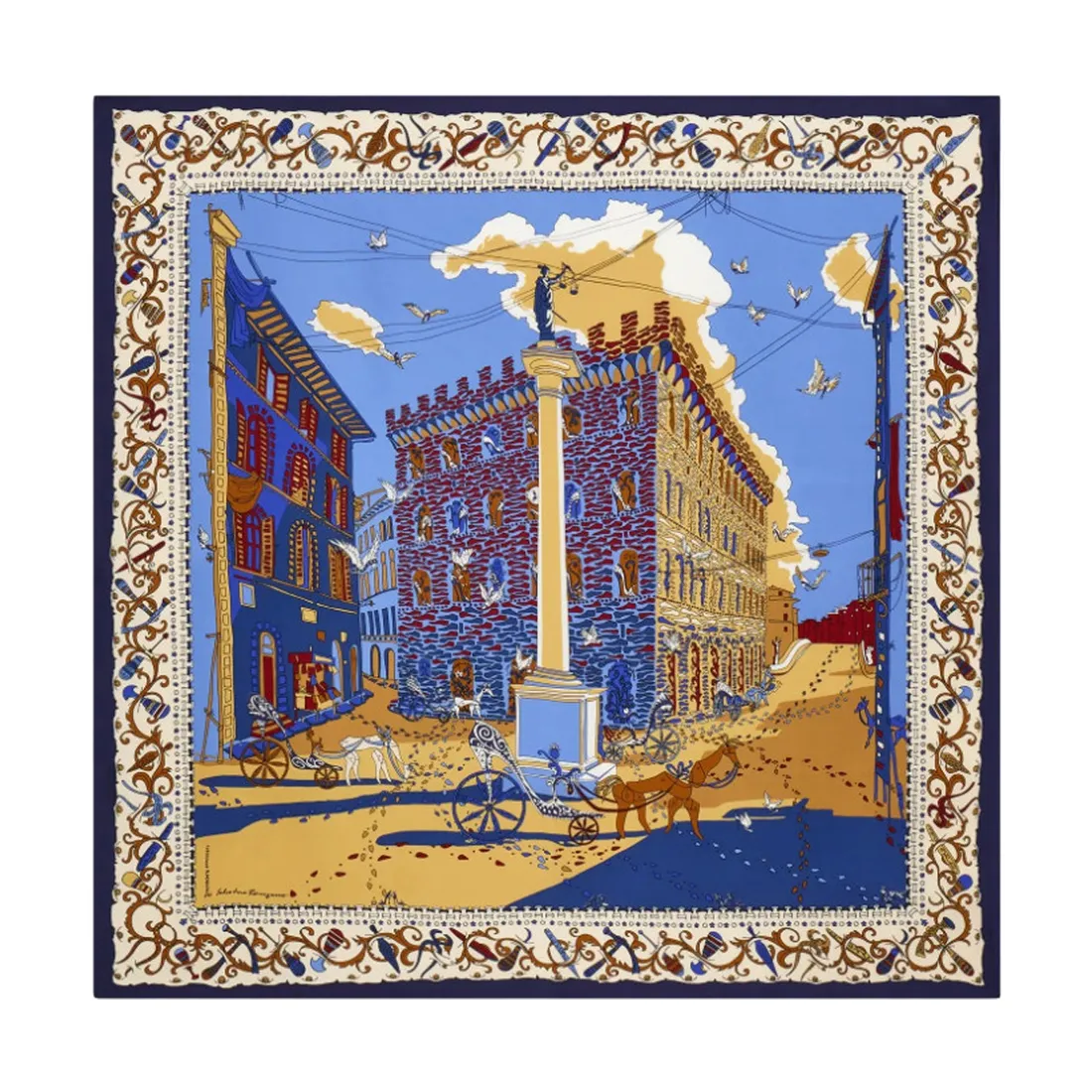 PALAZZO SPINI FERONI PRINT SILK FOULARD - immagine 1