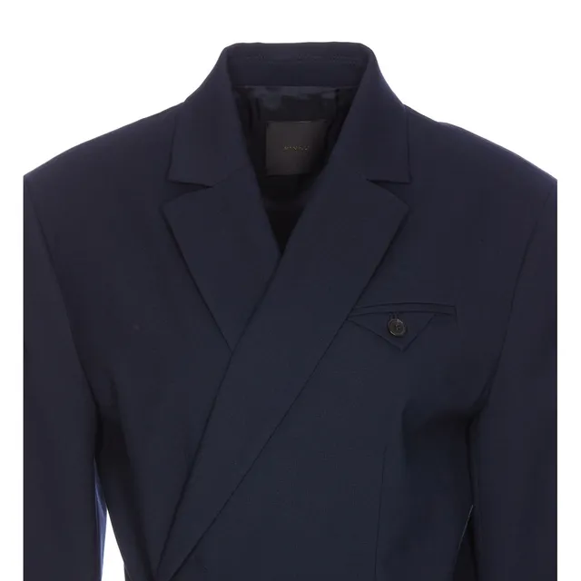 ジャケット PINKO UMBRELLA SINGLE-BREASTED BLAZER WITH BACK STRAP UMBRELLA SINGLE-BREASTED BLAZER WITH BACK STRAP 104944