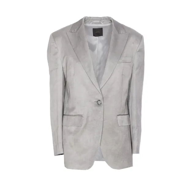 ジャケット PINKO OGNI VOLTA LINEN BLAZER WITH BACK OPENINGS PINKO LINEN BLAZER WITH OPENINGS ON THE BACK | REVERSIBLE