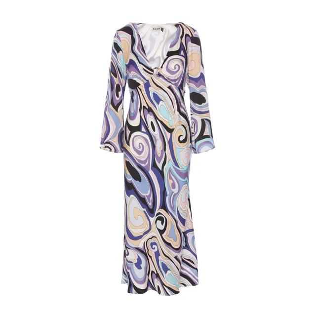 ワンピース HALINKI MAXI-DRESS WITH SCOOP NECKLINE AND KNOT DETAIL HALINKI MAXI-DRESS WITH SCOOP NECKLINE AND KNOT DETAIL