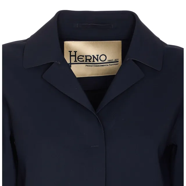 コート HERNO SS25 FIRST ACT COAT (CA000521D 13455S 2157) COAT IN FIRST-ACT PEF in Black for Women | Herno®