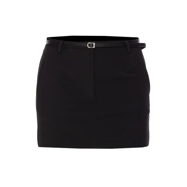 CHECK WOOL AND CASHMERE SCARF SKIRT 8099716/C1422 | Bruna Rosso