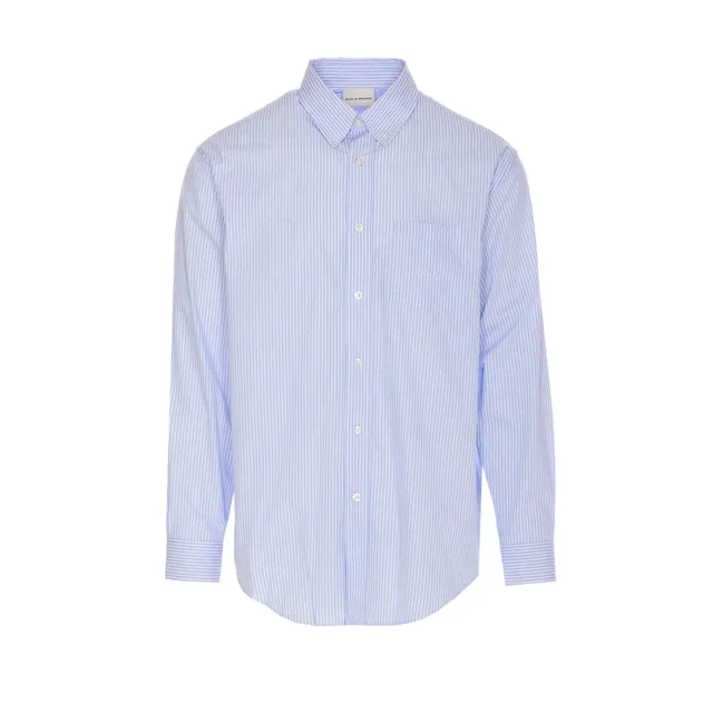 MARNI STITCHING BACK CONTRASTING WOOL SHIRT CUMU0278QS