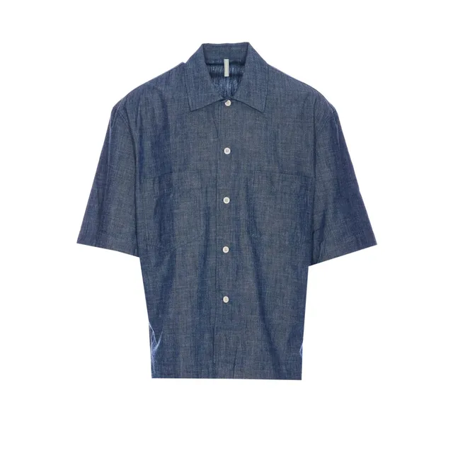 MARNI STITCHING BACK CONTRASTING WOOL SHIRT CUMU0278QS