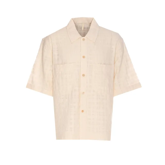 MARNI STITCHING BACK WOOLシャツ MARNI STITCHING BACK CONTRASTING WOOL SHIRT CUMU0278QS