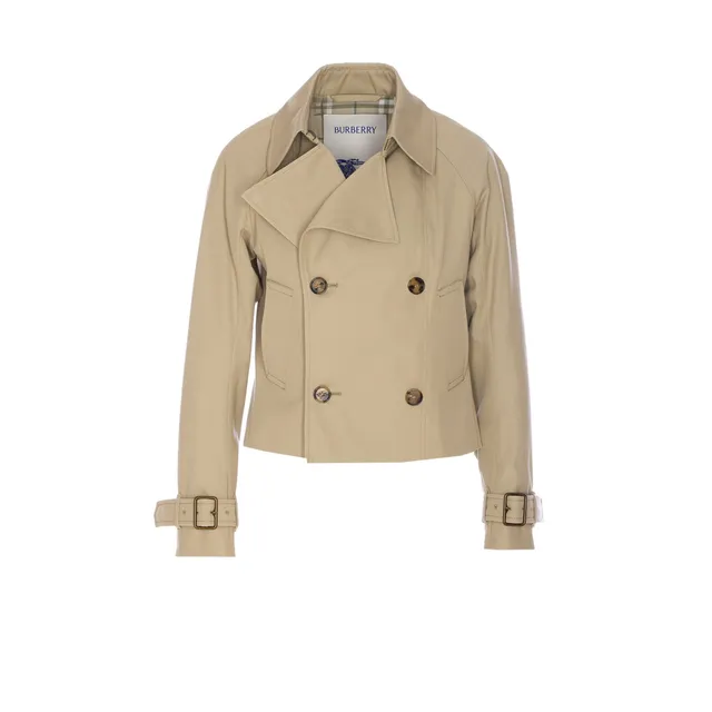 トレンチコート Burberry TRENCH COAT (8106341 C2219) TRENCH CROPPED GABARDINE JACKET 8106341/C2219 | Bruna Rosso
