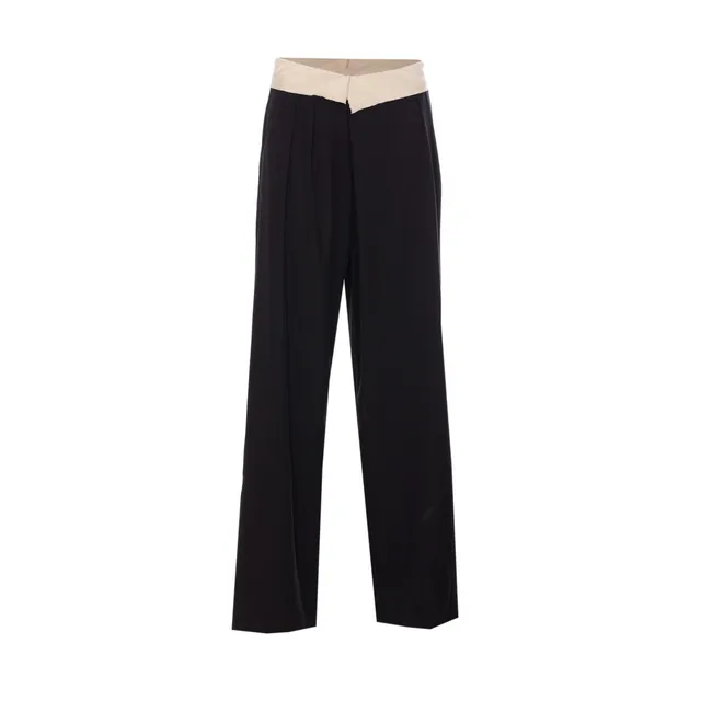 パンツ ELISABETTA FRANCHI LIGHT CREPES PANTS WITH PINCES Elisabetta Franchi women's pants with crepe belt pa05342e2