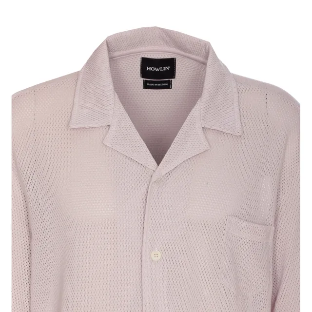 MARNI STITCHING BACK CONTRASTING WOOL SHIRT CUMU0278QS