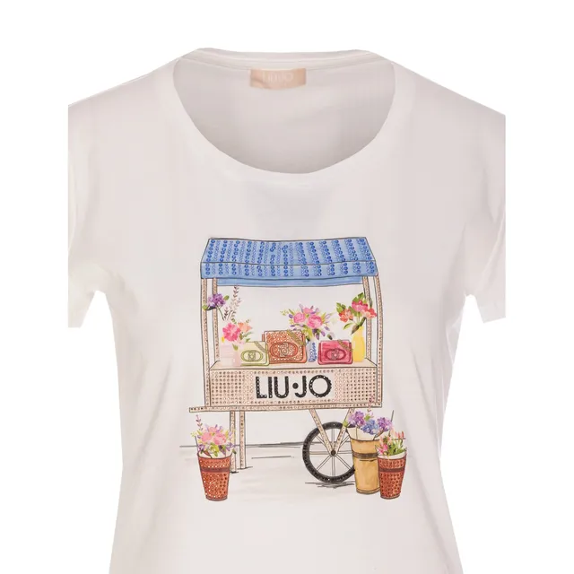 T-SHIRT WITH PRECIOUS FAUX LAYERING M0T18BD200/C159 | Bruna