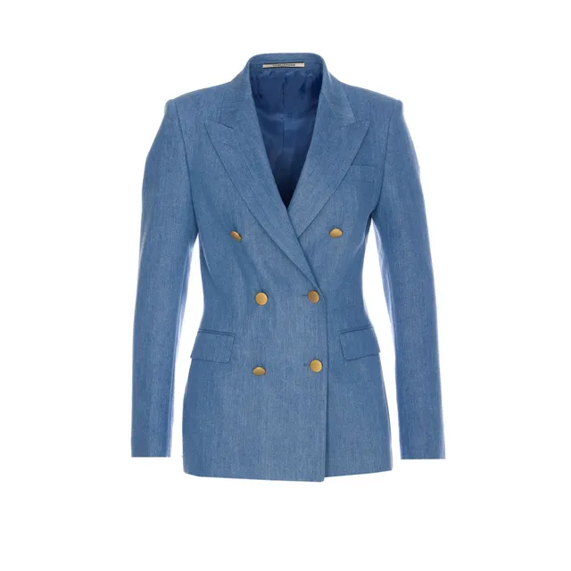 ジャケット PINKO SS25 FARAONA GIACCA CADY TECNICO (104883 A213E28) FARAONA CADY SINGLE-BREASTED BLAZER WITH JEWEL BUTTON 104883