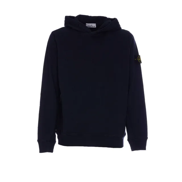 パーカー・フーディ STONE  MALFILE' FLEECE \"OLD EFFECT\" LOGO HOODIE Stone Island Gray Malfilé Fleece Old Effect Hoodie Stone Island